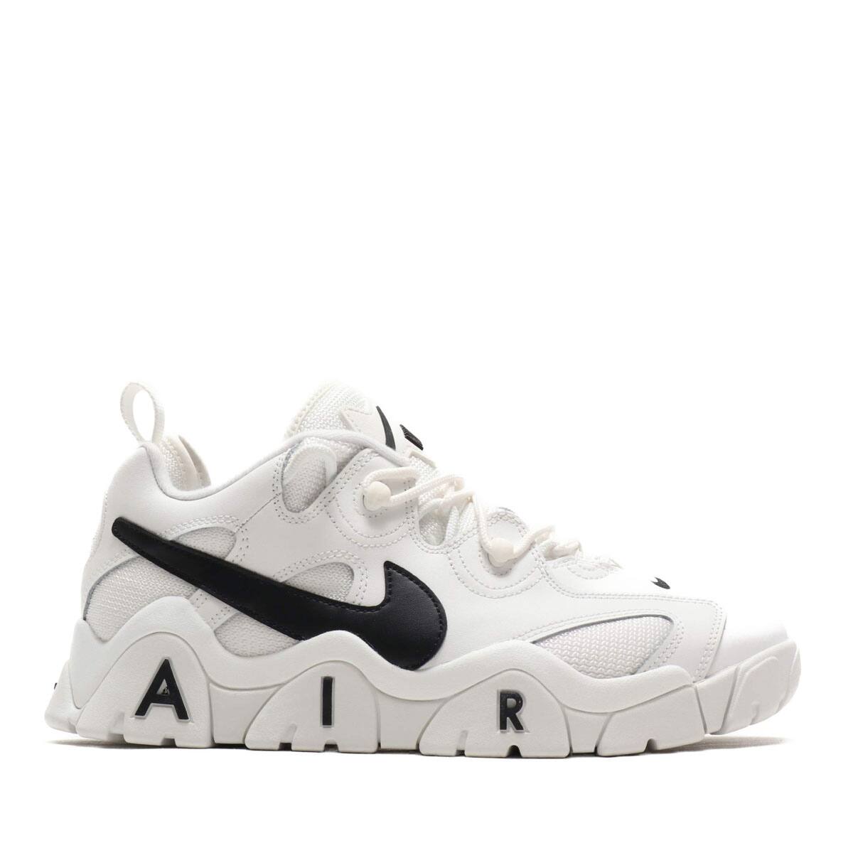 nike air barrage low white and black