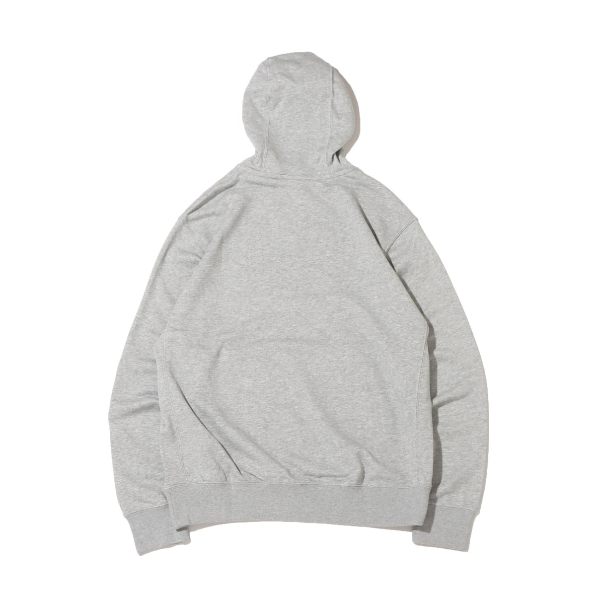 NIKE AS M NSW CLUB HOODIE PO FT DK GREY HEATHER/MATTE SILVER/WHITE 