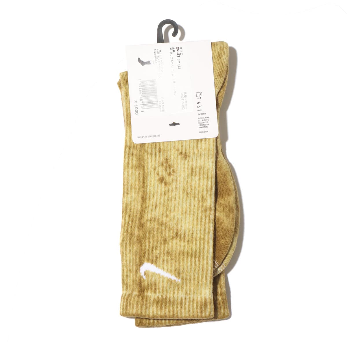 NIKE U NK EVERYDAY PLUS CUSH CREW DESERT MOSS/OLIVE AURA/WHITE 22SP-Sの画像