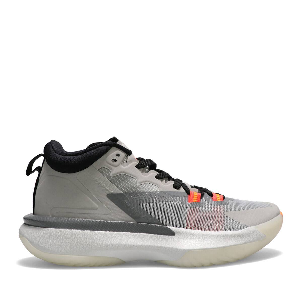 JORDAN BRAND JORDAN ZION 1 PF LT SMOKE GREY/TOTAL ORANGE-SMOKE 