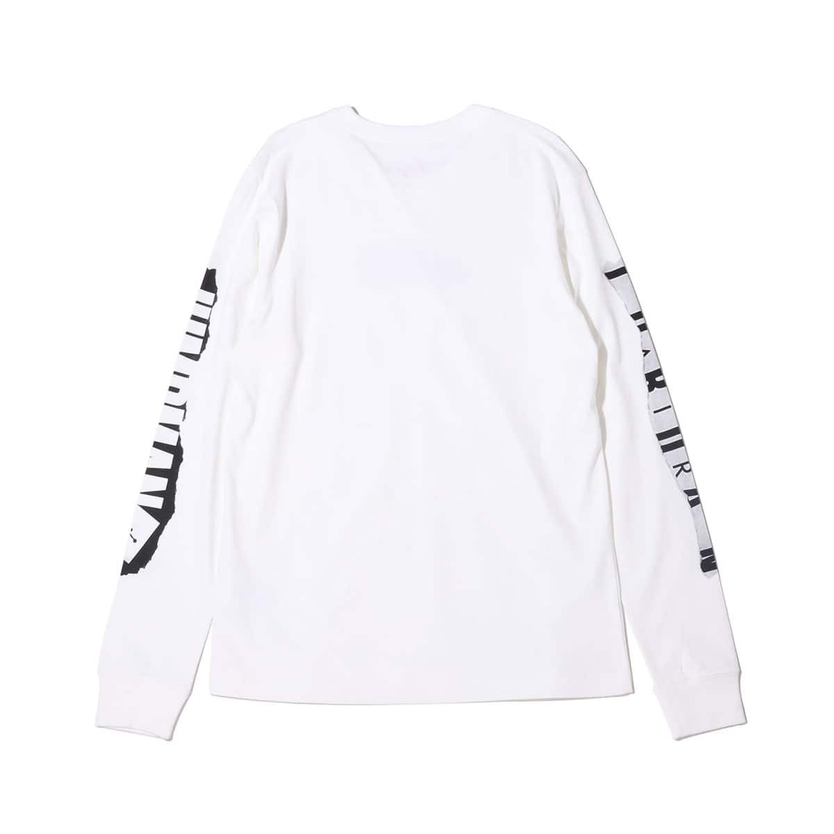 JORDAN BRAND AS M J BRAND JM FLT LS CREW WHITE/BLACK 21FA-Iの画像
