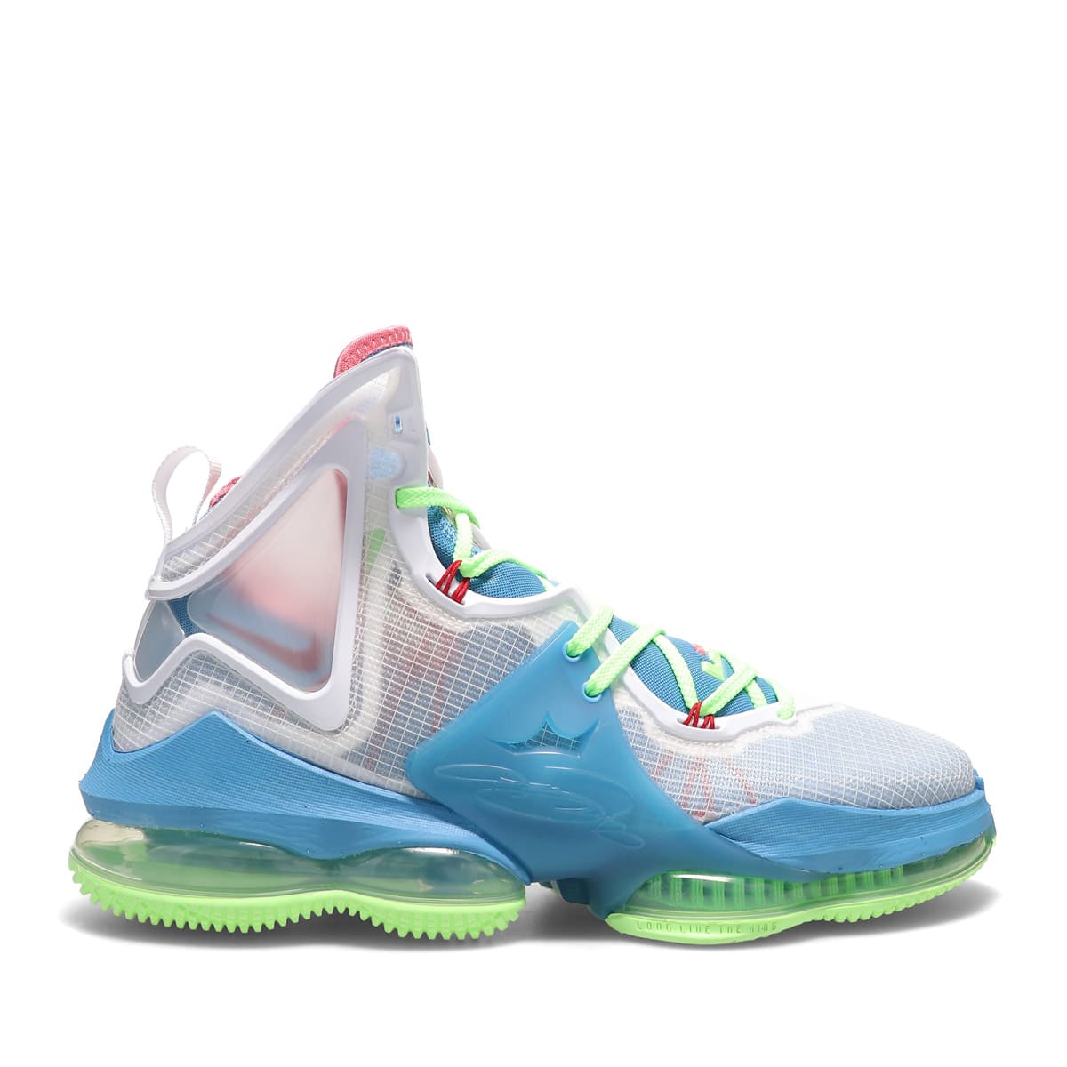 NIKE LEBRON XIX DUTCH BLUE/POMEGRANATE-LIME GLOW-WHITE 21HO-I