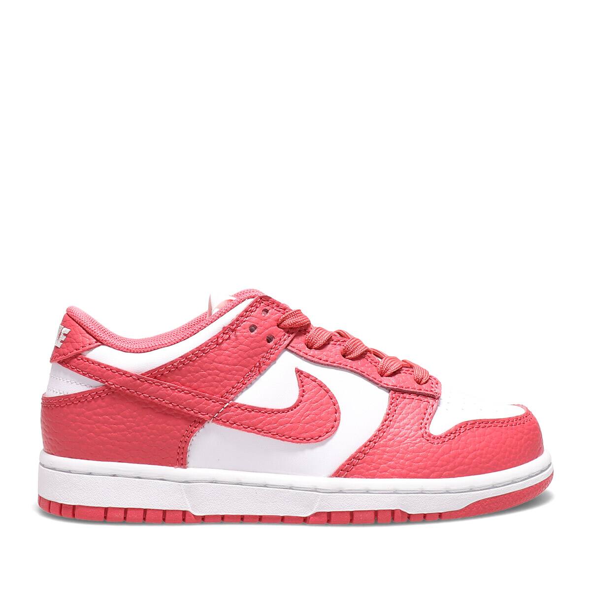 NIKE DUNK LOW (PS) WHITE/ARCHAEO PINK 21HO-I