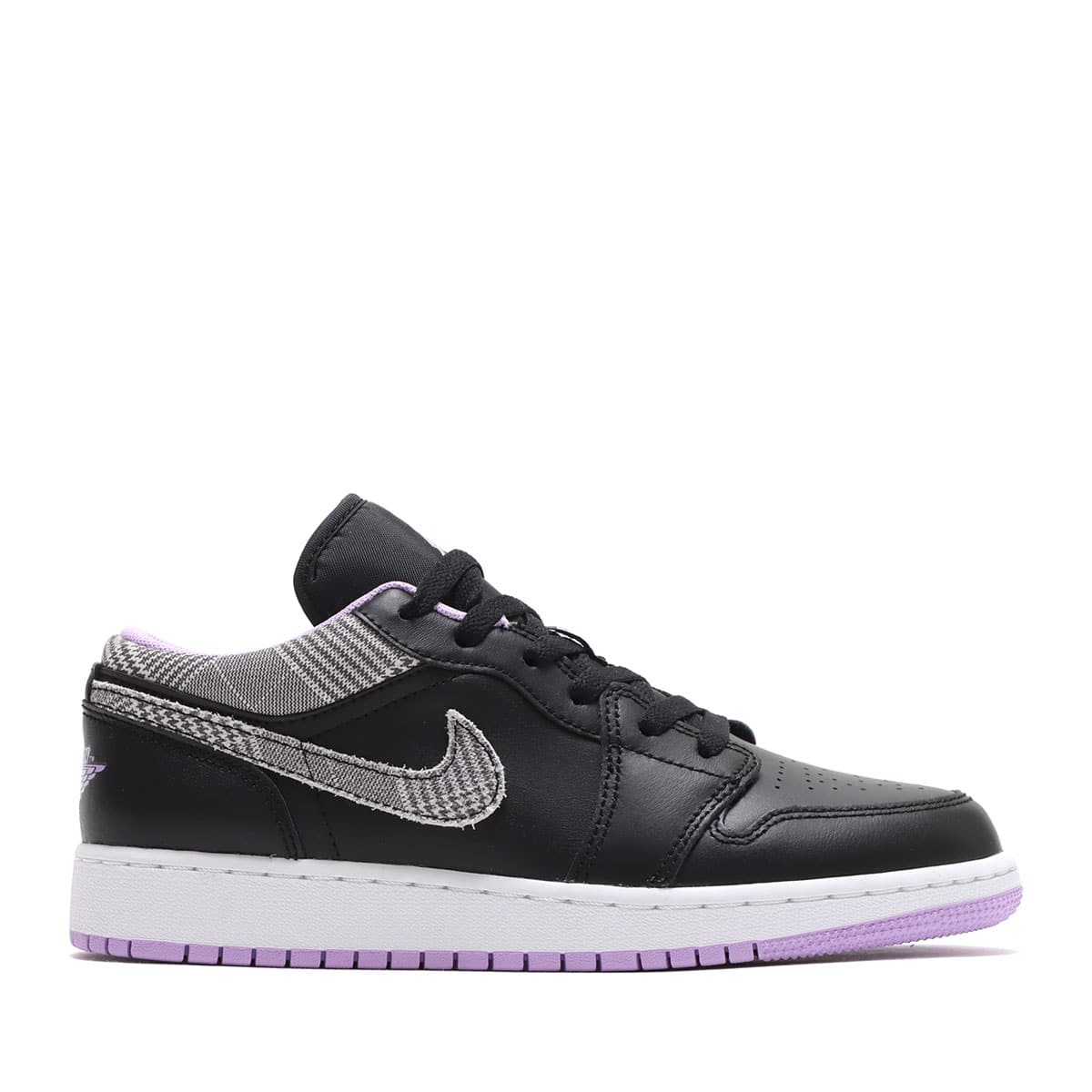 JORDAN BRAND AIR JORDAN 1 LOW SE (GS) BLACK/WHITE-LILAC