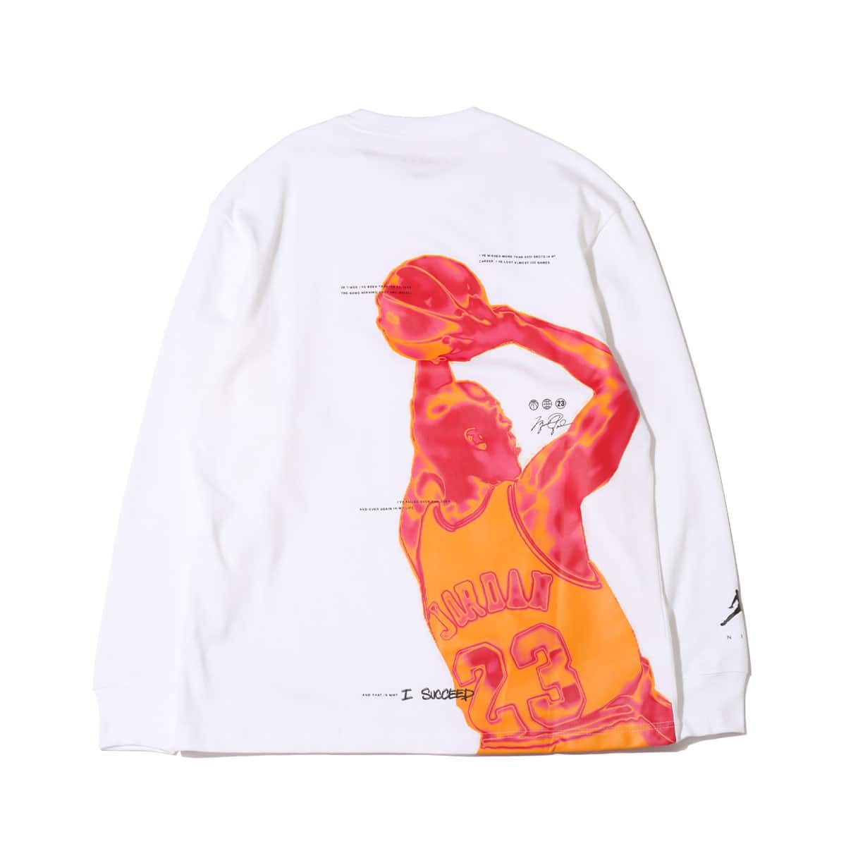 JORDAN BRAND AS M J JMPMN STMT 85 LS CREW WHITE 22SP-Iの画像