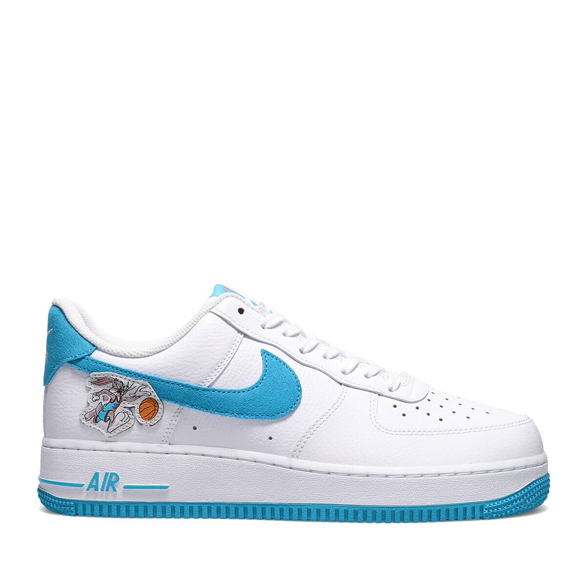 NIKE AIR FORCE 1 '07 WHITE/LT BLUE FURY-WHITE 21FA-I
