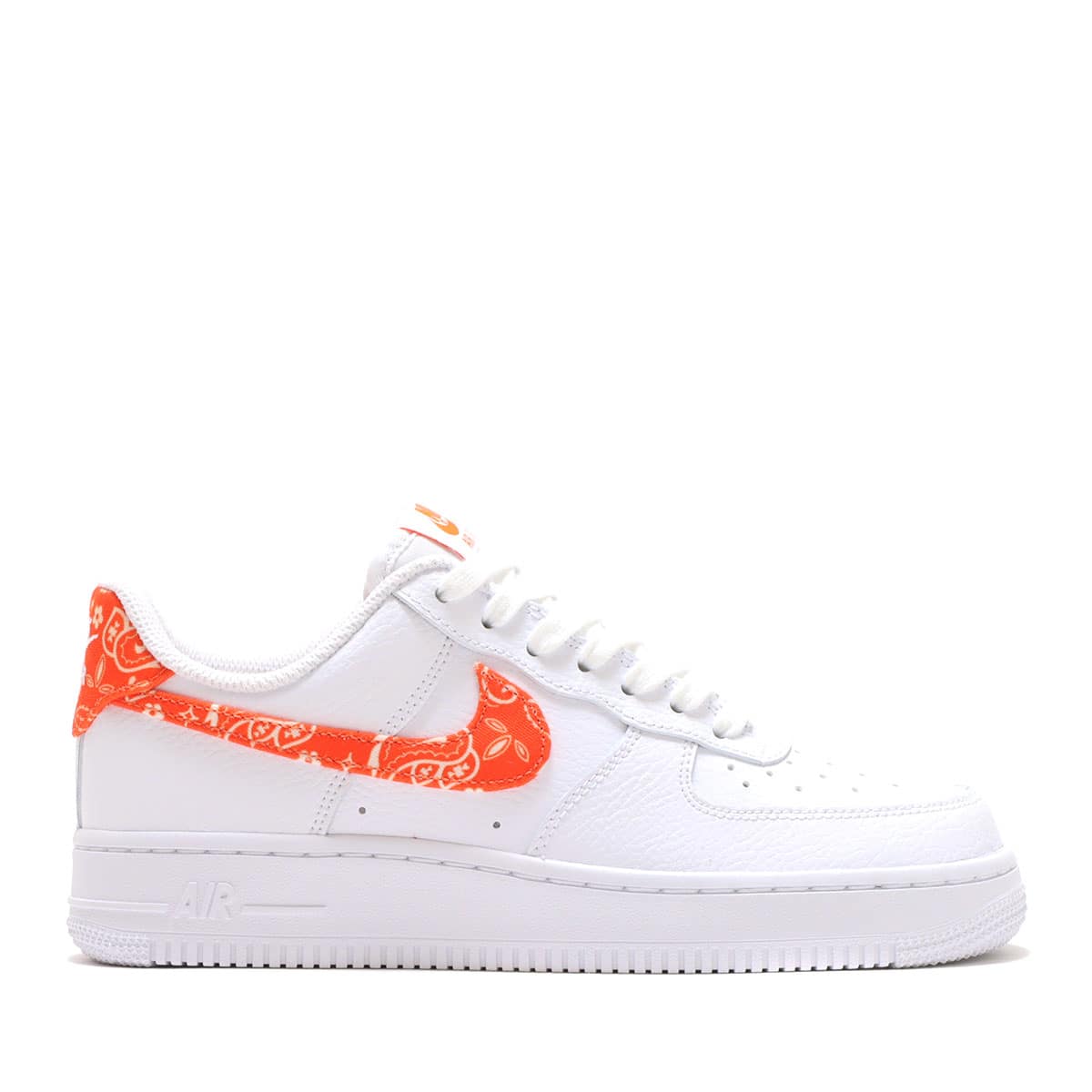 NIKE W AIR FORCE 1 '07 ESS WHITE/RUSH ORANGE-WHITE 22SU-I