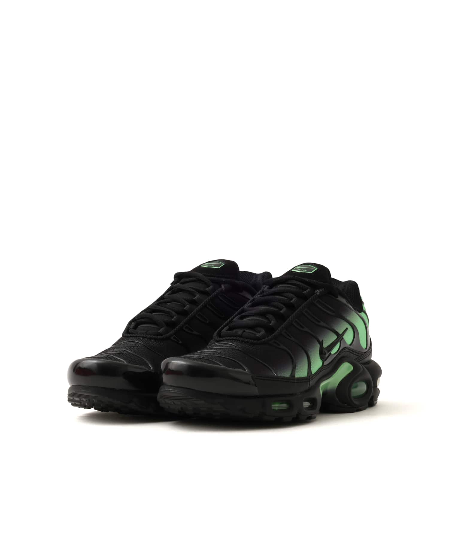 NIKE AIR MAX PLUS BLACK/BLACK-ILLUSION GREENの画像