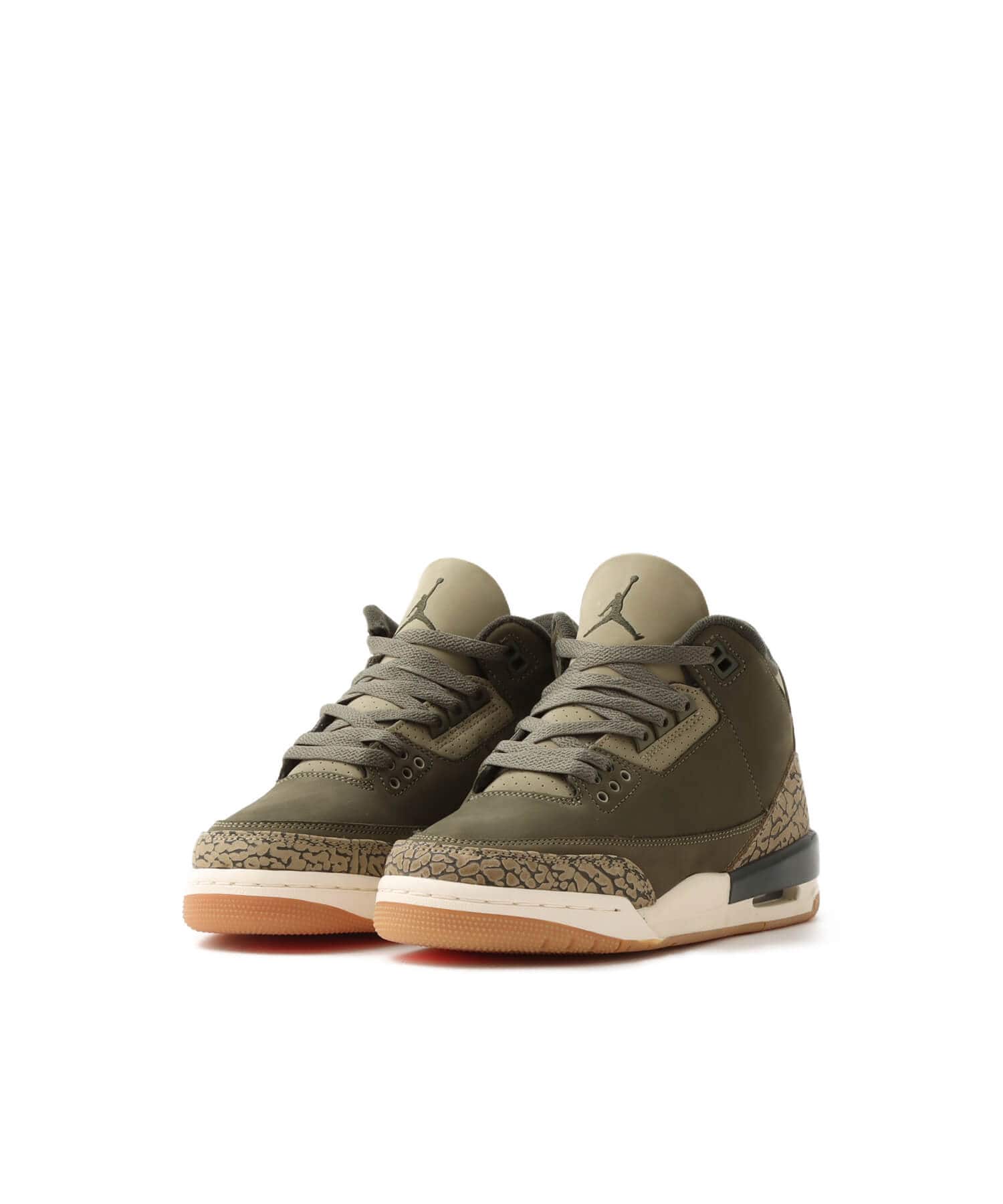 JORDAN BRAND AIR JORDAN 3 RETRO (GS) MEDIUM OLIVE/SEQUOIA-NEUTRAL OLIVE-SAILの画像