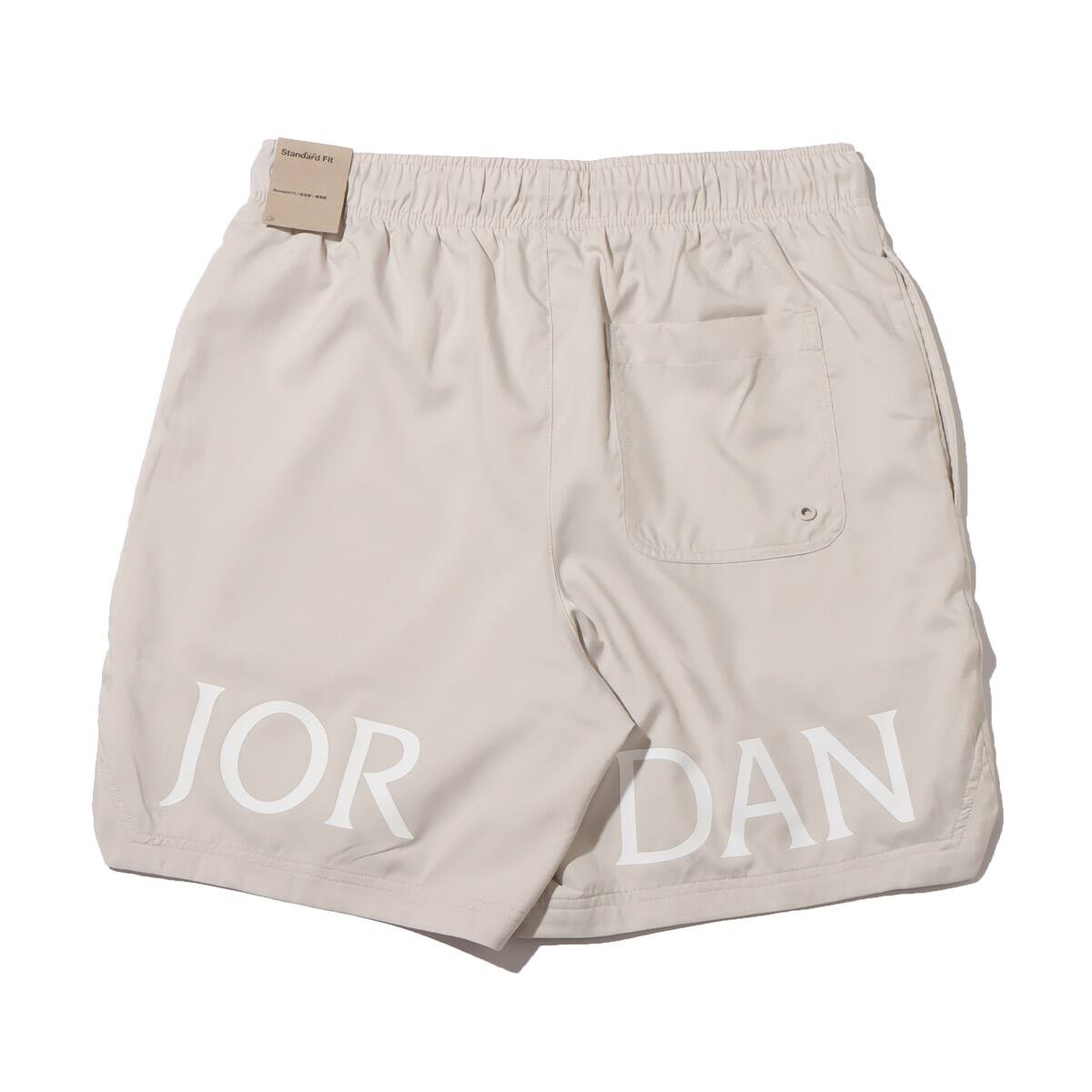 JORDAN BRAND AS M J ESS POOLSIDE SHORT LT OREWOOD BRN/WHITE 22SU-Iの画像