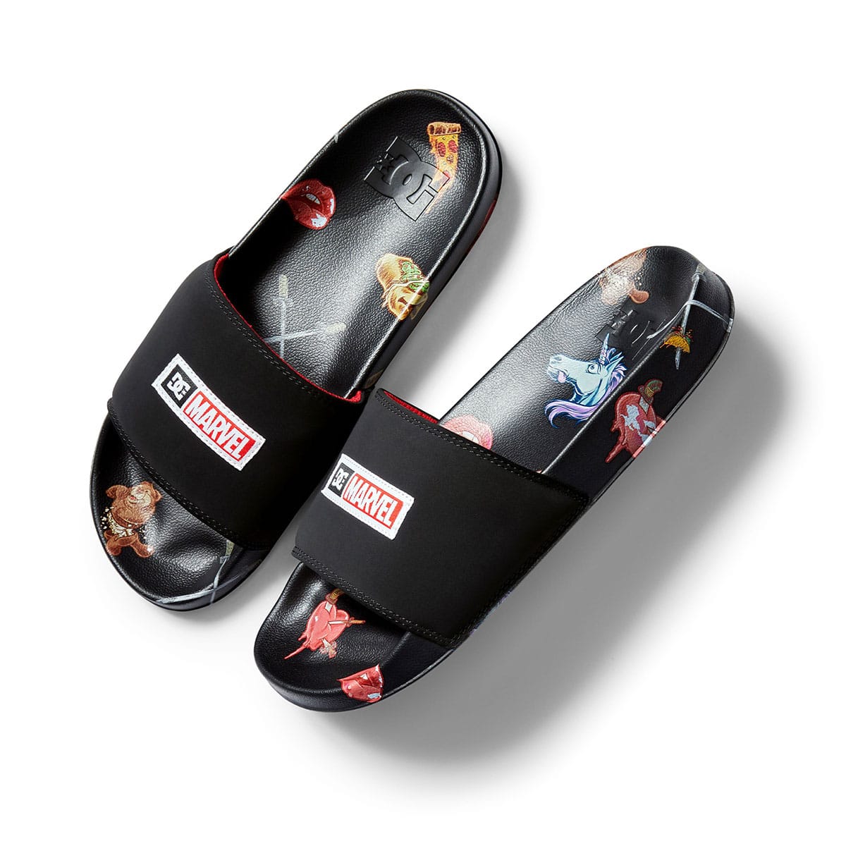 DC SHOES DP DC SLIDE BLACK PRINT 22FW-Iの画像