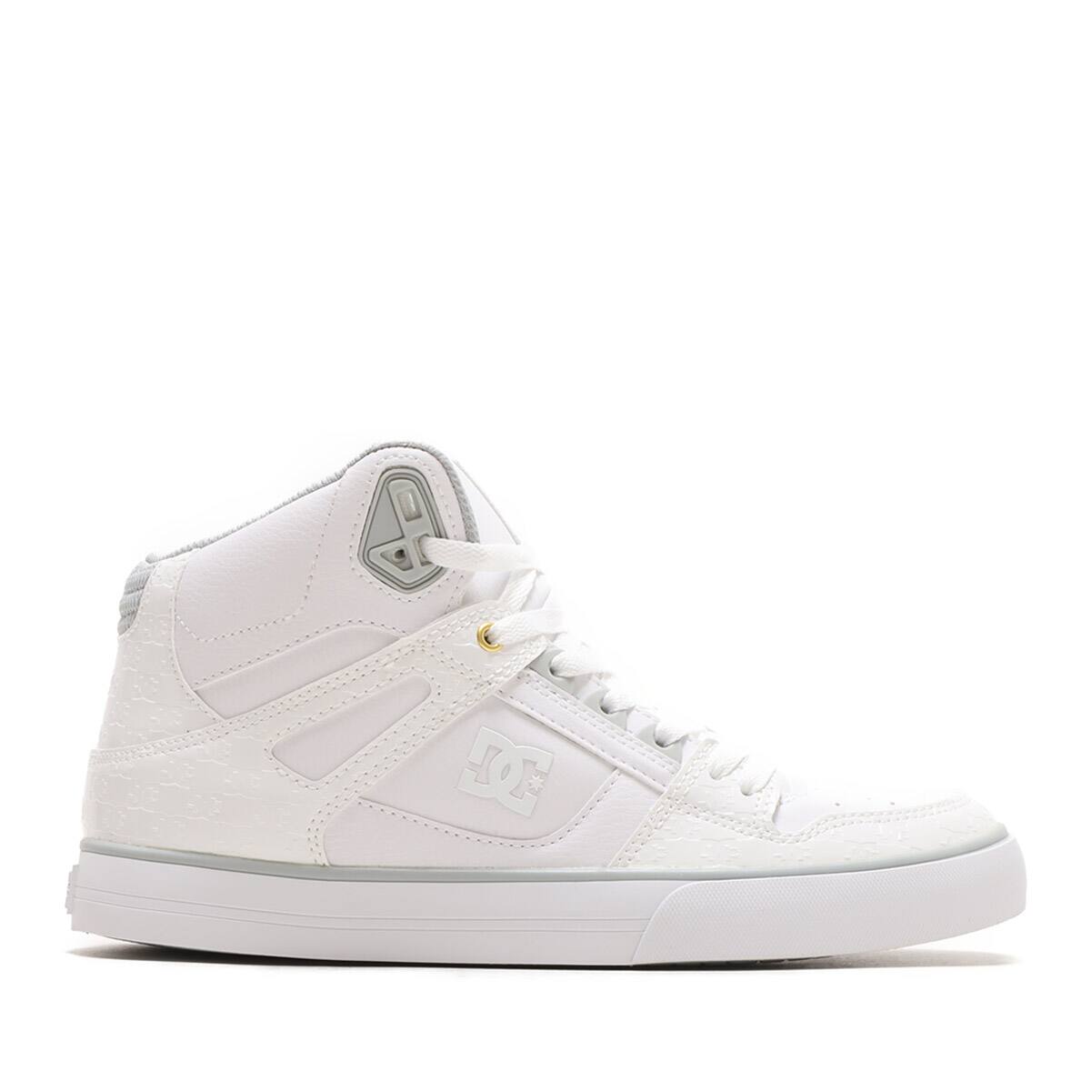 DC SHOES PURE HIGH-TOP WC SE SN WHITE/SILVER SPARKLE 23FW-Iの画像