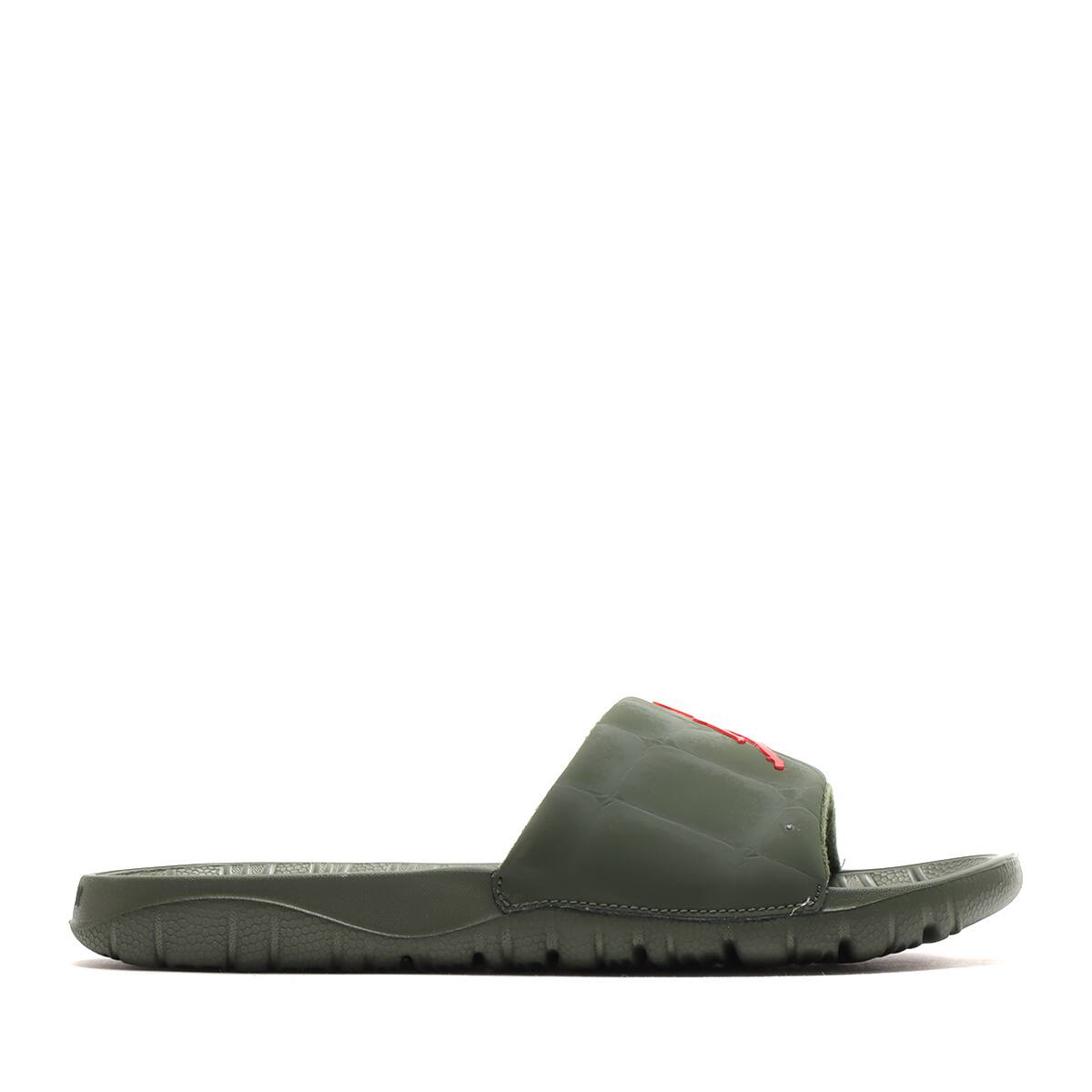 JORDAN BRAND JORDAN BREAK SLIDE BBS CARBON GREEN/UNIVERSITY RED 21FA-I