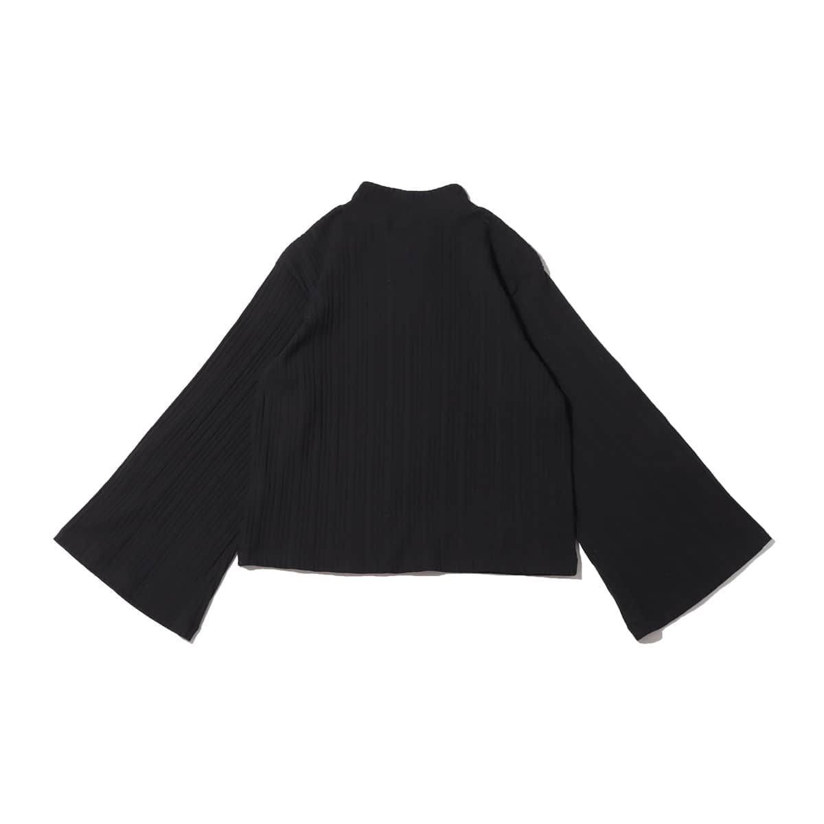 NIKE AS W NSW JRSY RIB LS TOP BLACK/WHITE 22SP-Iの画像