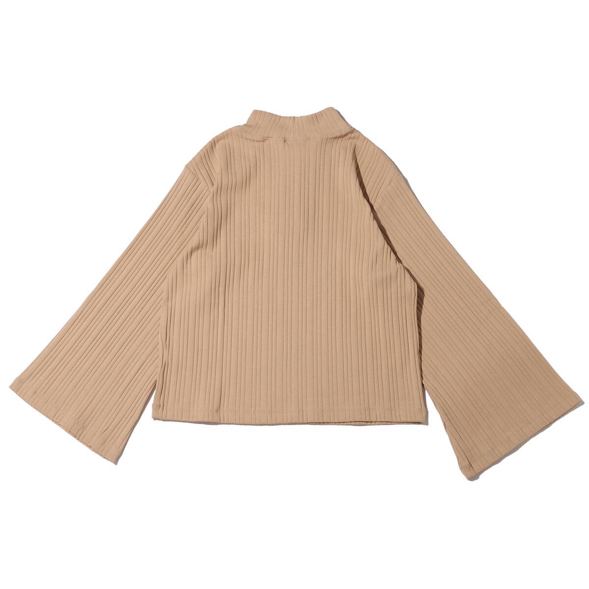 NIKE AS W NSW JRSY RIB LS TOP HEMP/WHITE 22SP-Iの画像
