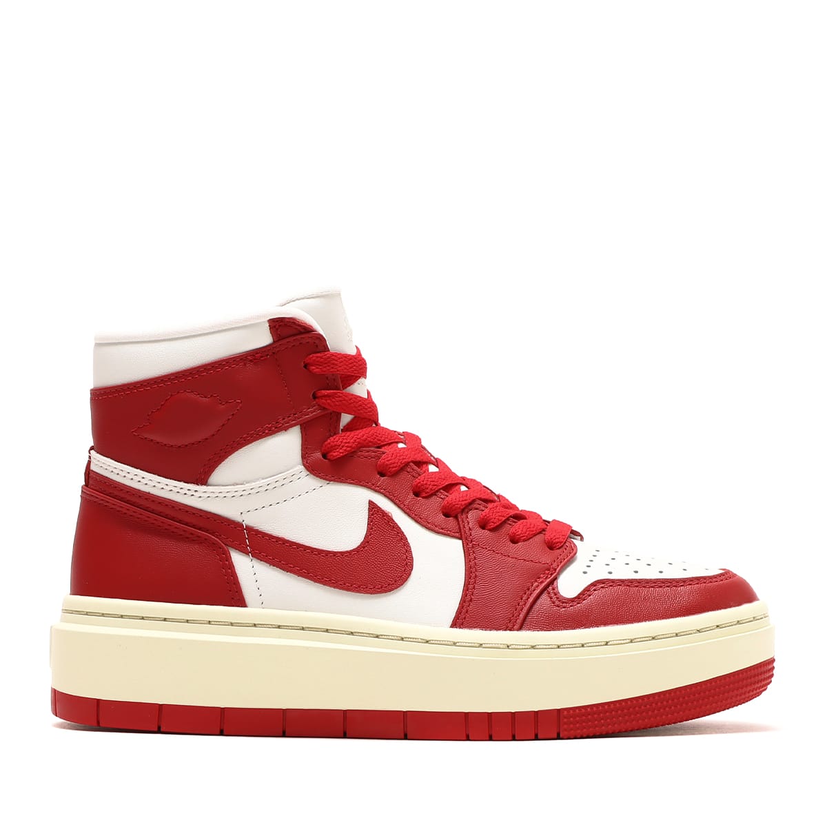 JORDAN BRAND WMNS AIR JORDAN 1 ELEVATE HIGH SUMMIT WHITE/VARSITY  RED-COCONUT MILK 22HO-I