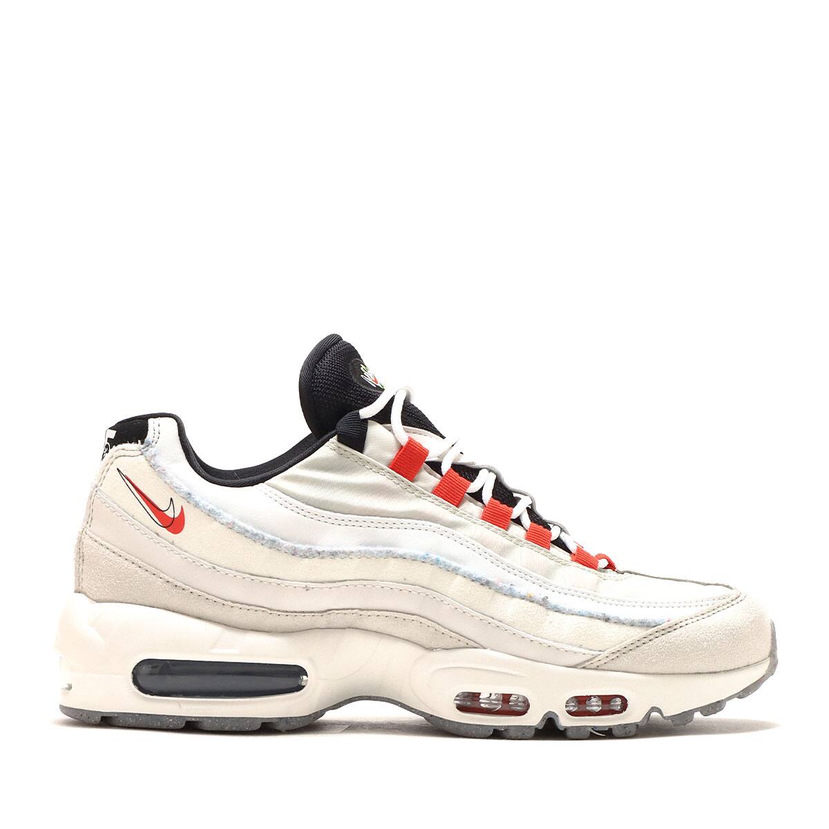 NIKE AIR MAX 95 SE LIGHT BONE/HABANERO RED-BLACK 22FA-I