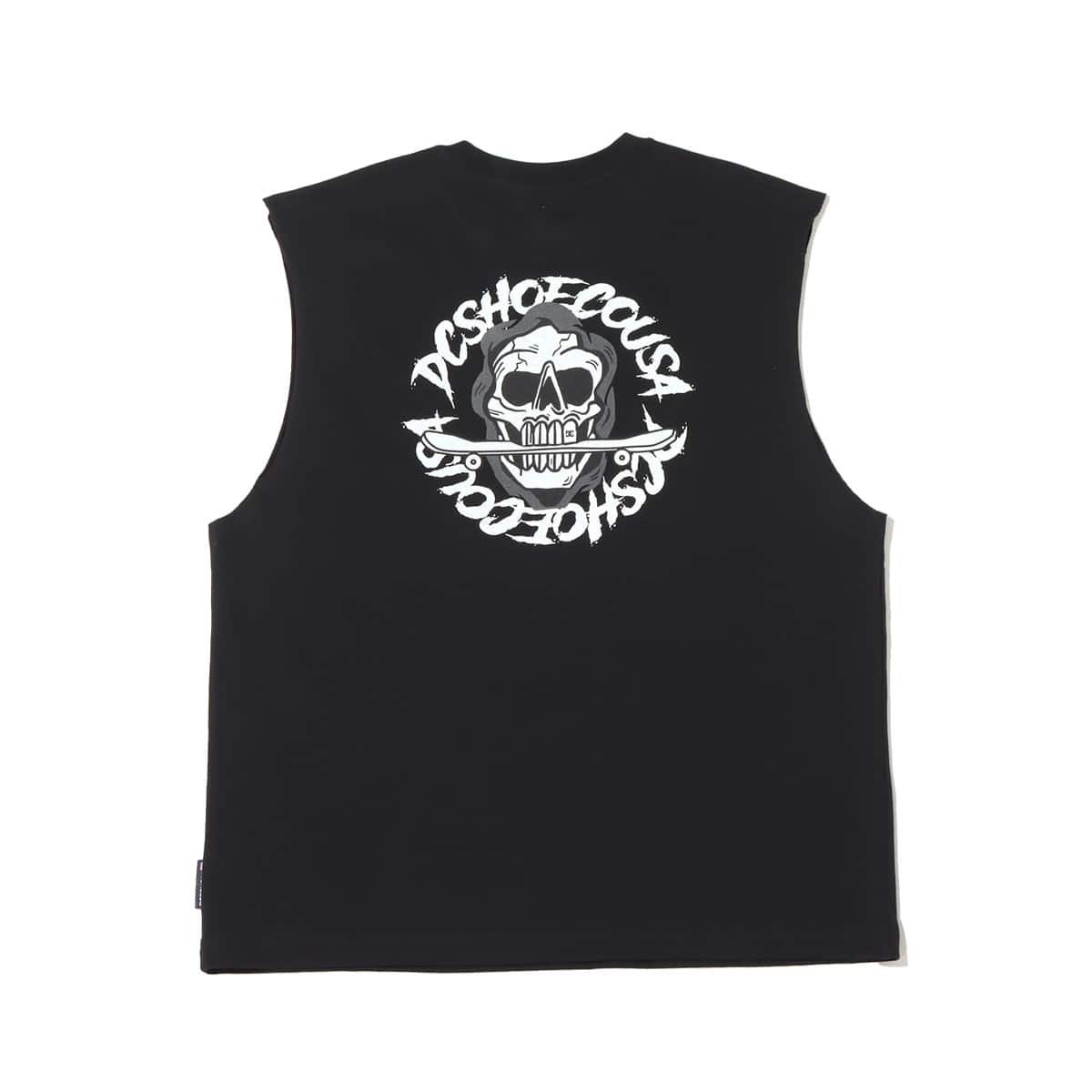 DC SHOES 23 DC SKULL SLEEVELESS BLACK 23SS-Iの画像