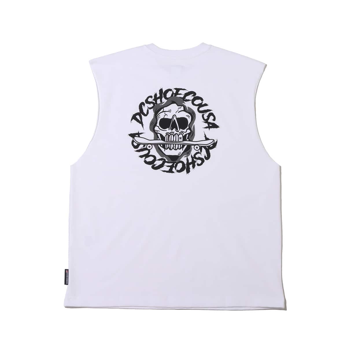 DC SHOES 23 DC SKULL SLEEVELESS WHITE 23SS-Iの画像
