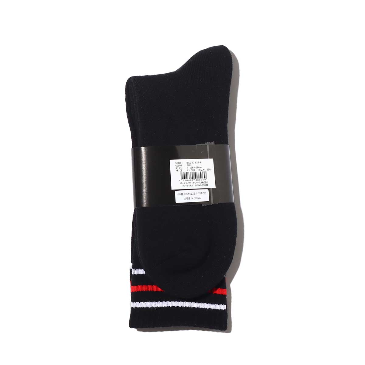 DC SHOES 23 CORPOLATE SOCKS BLACK 23SS-Iの画像
