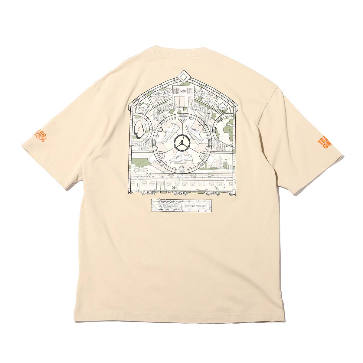 JORDAN BRAND M J AIR JDN IFC TEE SL RATTAN/TOTAL ORANGE 22HO-Sの画像