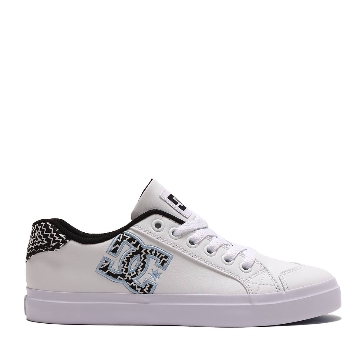 DC SHOES Ws CHELSEA PLUS SE SN WHITE/BLACK PRINT 23SS-Iの画像
