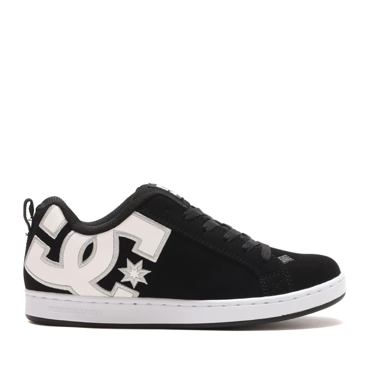 DC SHOES Ws COURT GRAFFIK BLACK/WHITE STENCIL 23SS-Iの画像