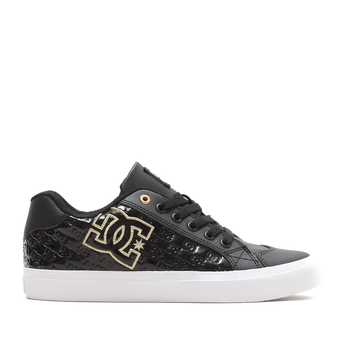 DC SHOES Ws CHELSEA PLUS SE SN BLACK/GOLD 23FW-Iの画像