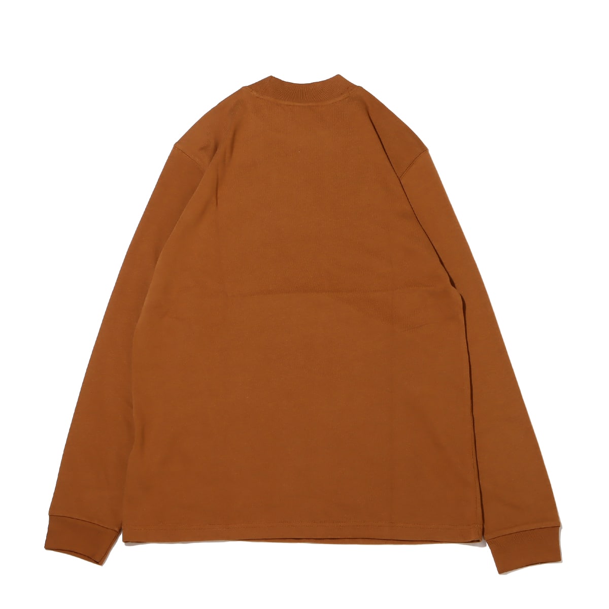NIKE AS M NL LS MOCK NECK SHIRT ALE BROWN/WHITE 22HO-Iの画像