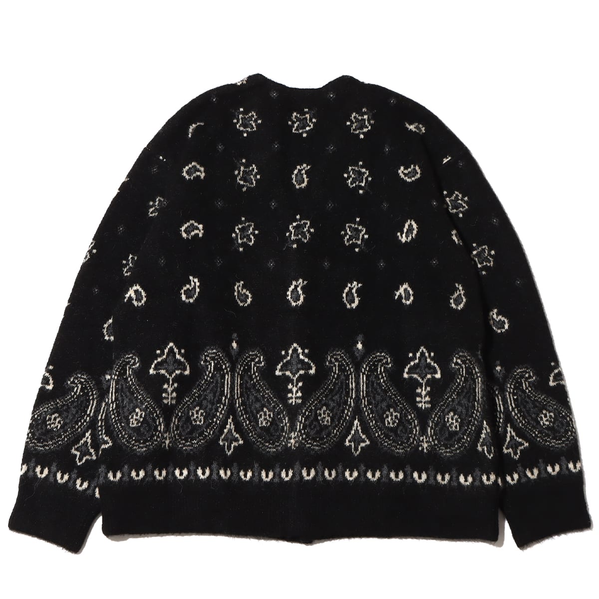 TOKYO 23 x ELEPHANT BRAND BANDANA PATTERN JACQUARD KNIT CARDIGAN