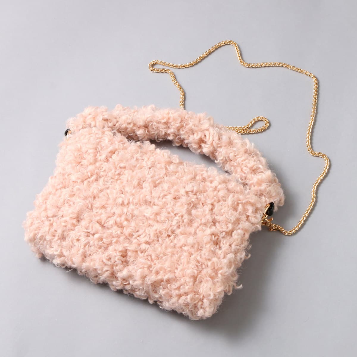 Fone プードルファークラッチ  PINKの画像