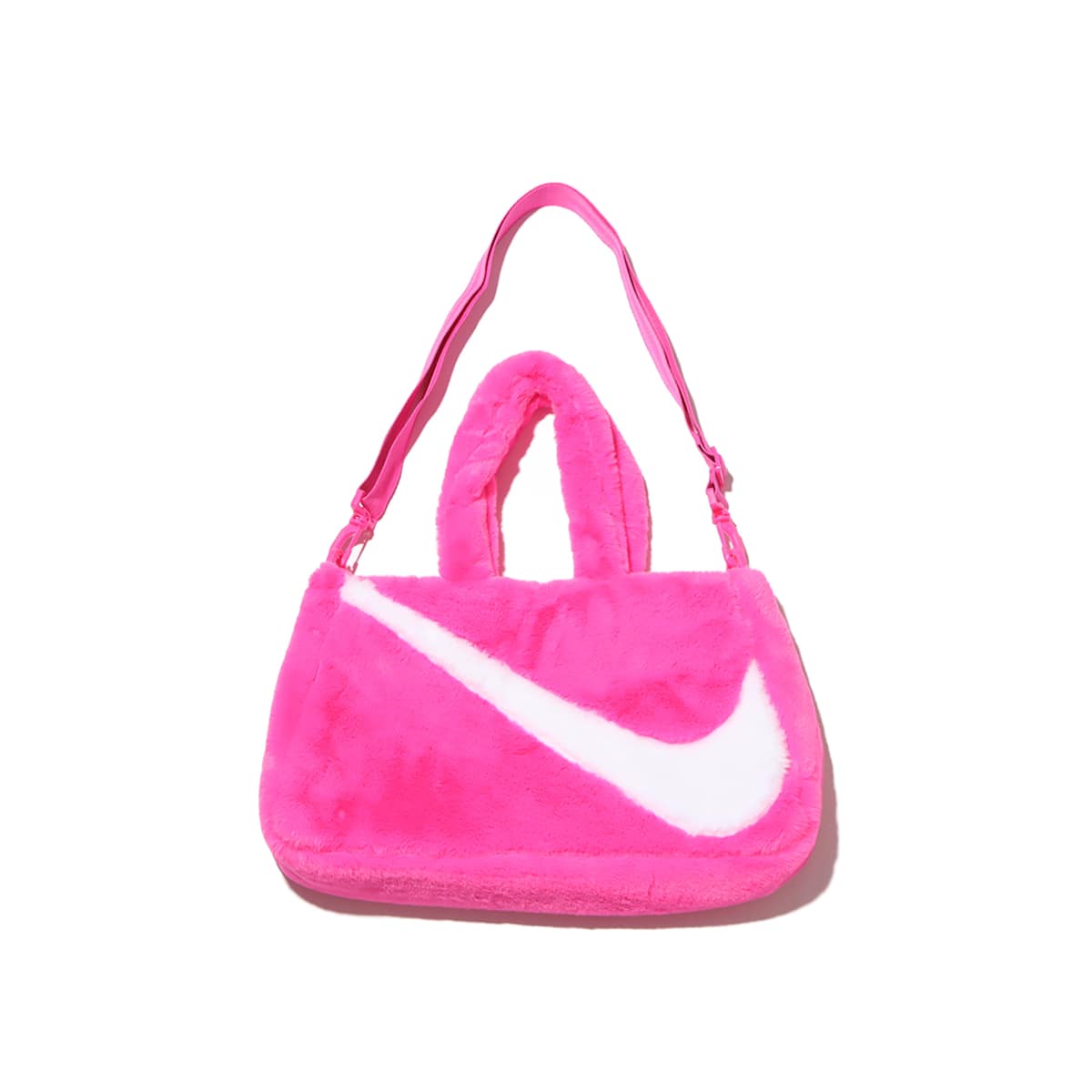 NIKE W NSW FX FUR TOTE HO23 LASER FUCHSIA/LASER FUCHSIA/WHITE 23HO-Iの画像