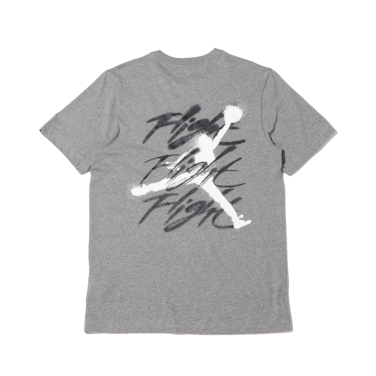 JORDAN BRAND AS M J BRAND GFX SS CREW2 CARBON HEATHER/BLACK/WHITE 