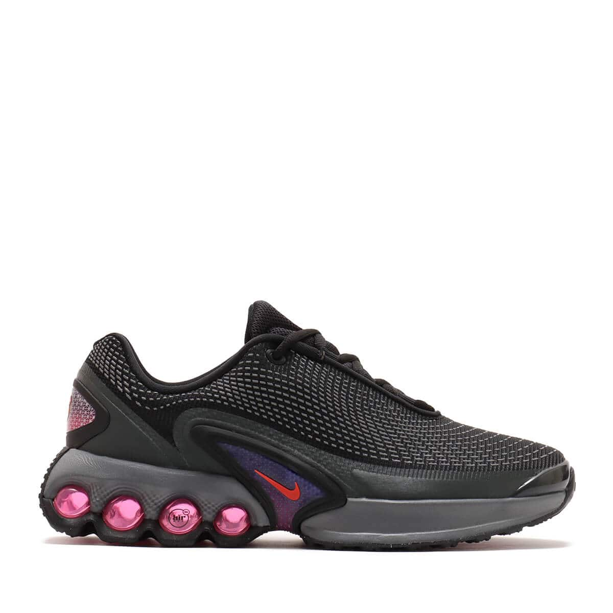 NIKE AIR MAX DN (GS) BLACK/LT CRIMSON-DK SMOKE GREY