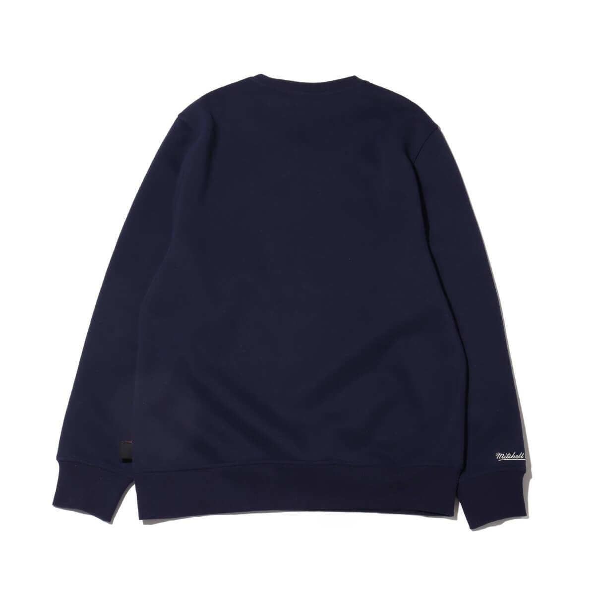 Mitchell & Ness COLLEGIATE CREW FLEECE LAL NAVY 23FW-Iの画像