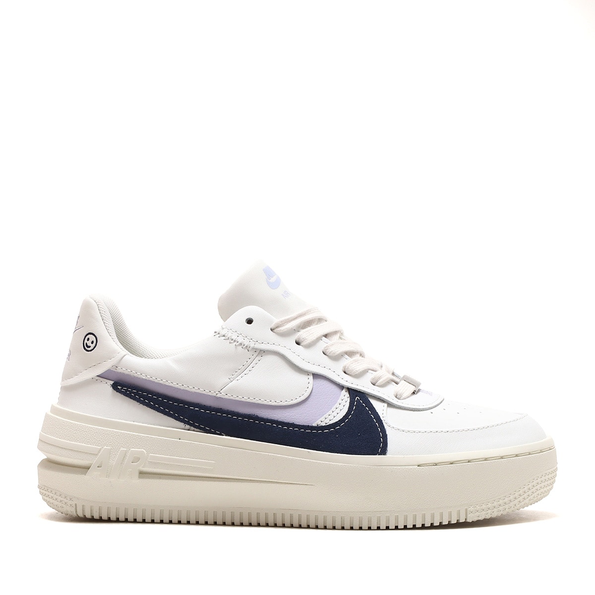 NIKE W AF1 PLT.AF.ORM LV8 SUMMIT WHITE/MIDNIGHT NAVY-OXYGEN PURPLE 