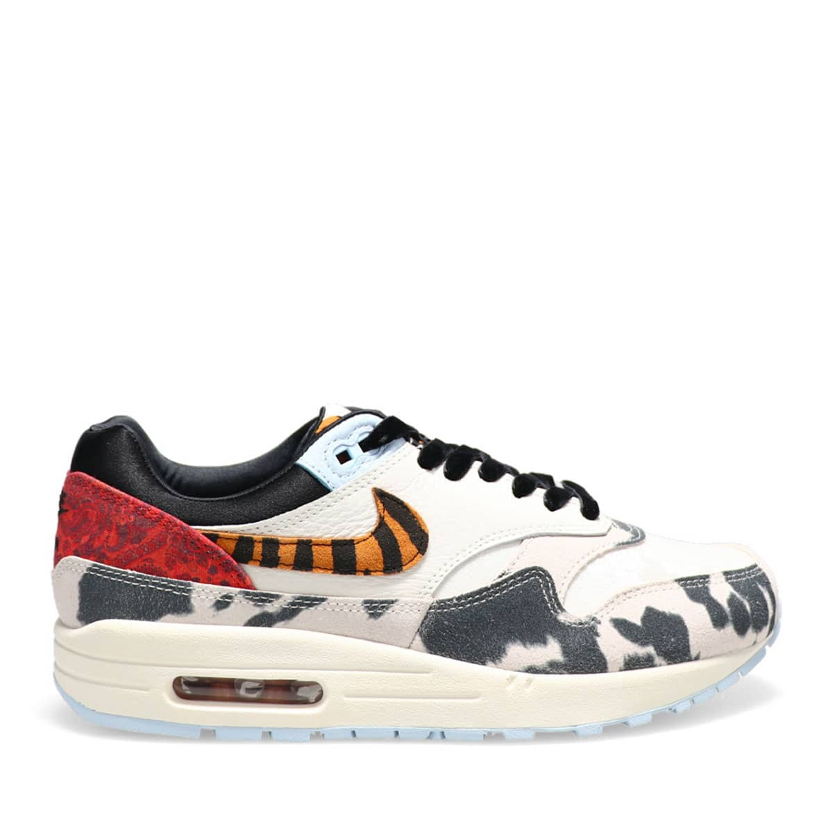 NIKE W AIR MAX 1 '87 SAIL/BLACK-CELESTINE BLUE-PICANTE RED 23SP-I