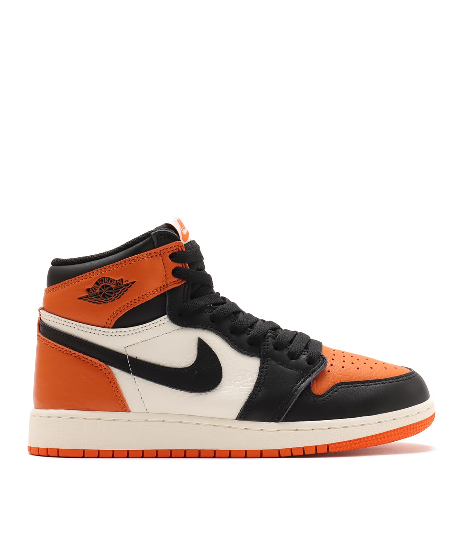 JORDAN BRAND AIR JORDAN 1 RETRO HIGH OG GS BLACK/BLACK-SAIL-STARFISHの画像