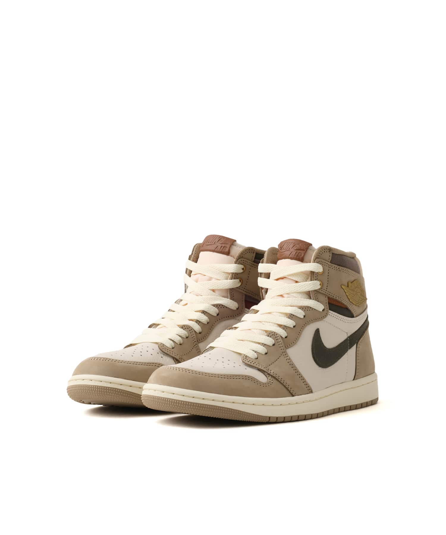 JORDAN BRAND WMNS AIR JORDAN 1 RETRO HIGH OG KHAKI/MULTI-COLOR-SAIL-CARGO KHAKIの画像