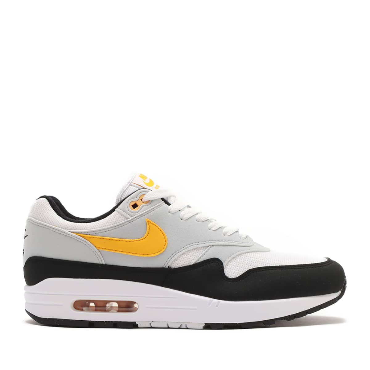 NIKE AIR MAX 1 WHITE/UNIVERSITY GOLD-BLACK