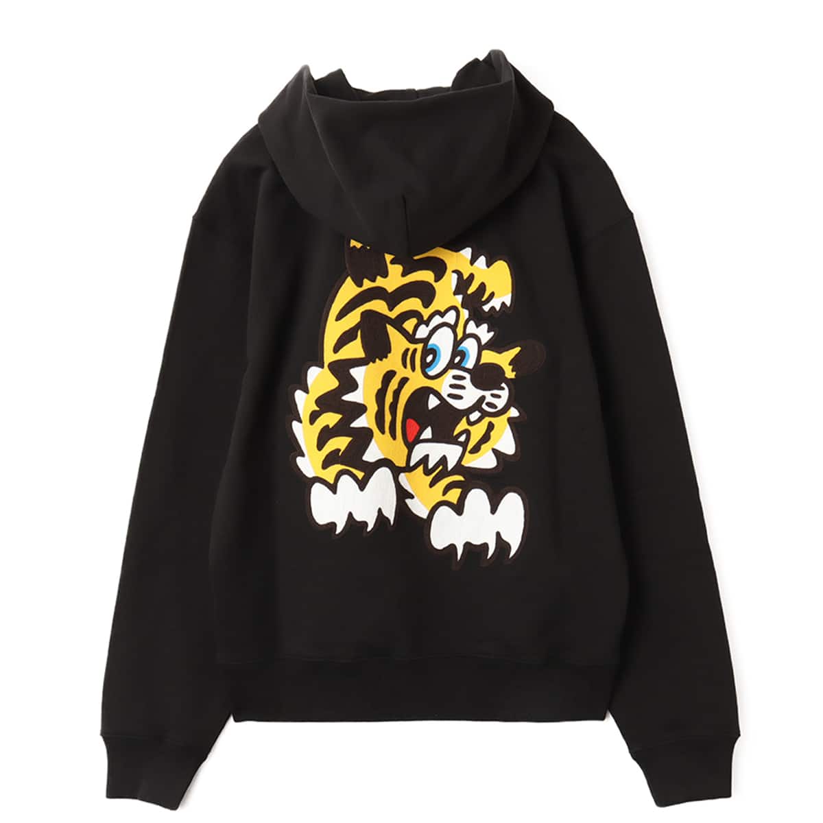 KENZO VERDY MARKET EMBROIDERED CLASSIC HOODIE BLACKの画像