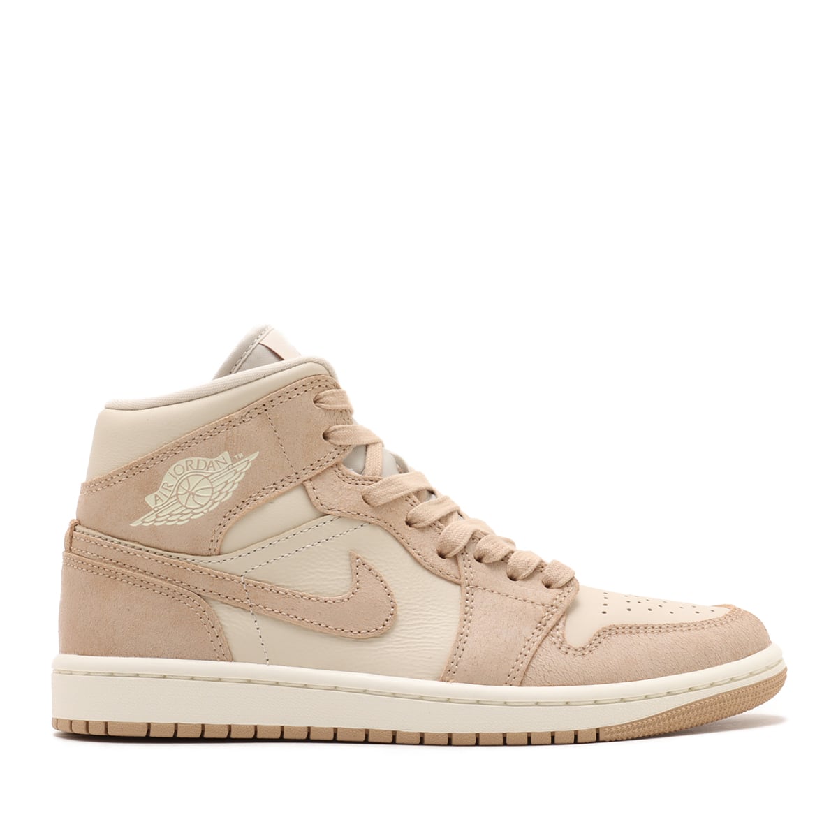 JORDAN BRAND WMNS AIR JORDAN 1 MID SE LEGEND LT BROWN/LEGEND MD BROWN ...