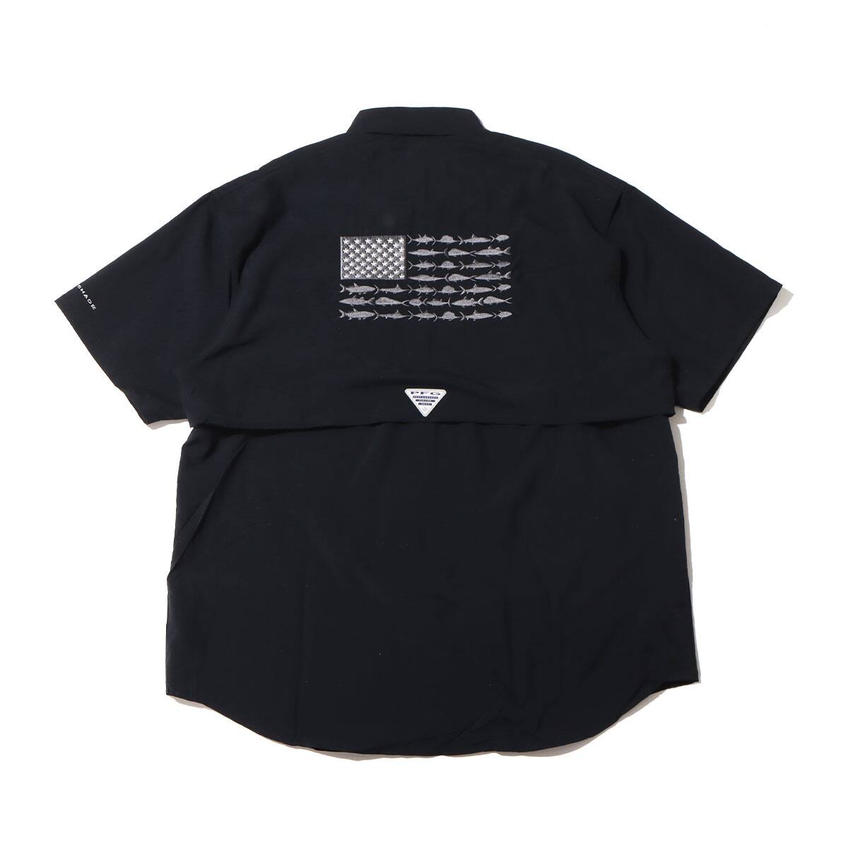 Columbia Bahama™ ICON SS Shirt Black, Graphite USA Fish 21SP-I