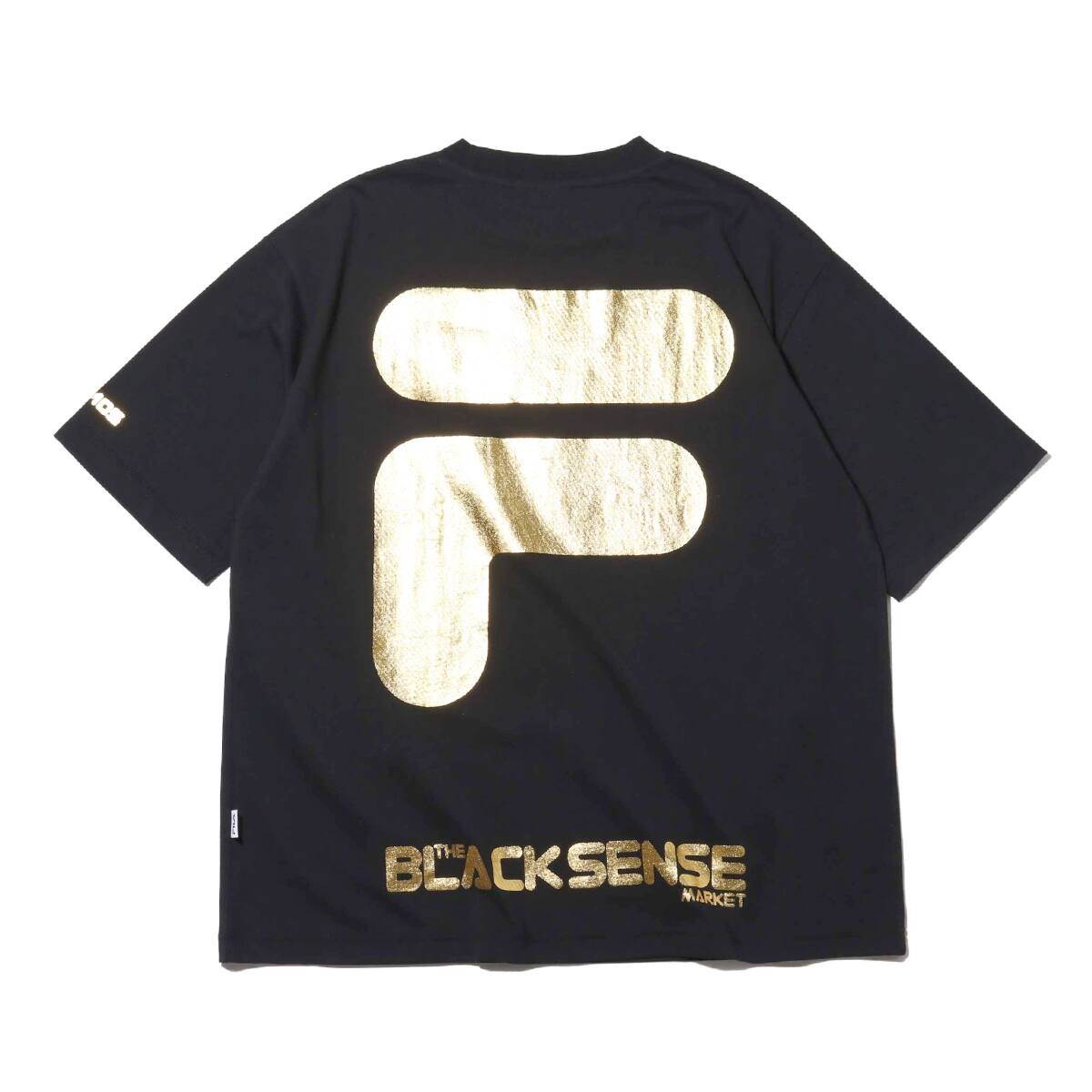 black and gold fila shirt