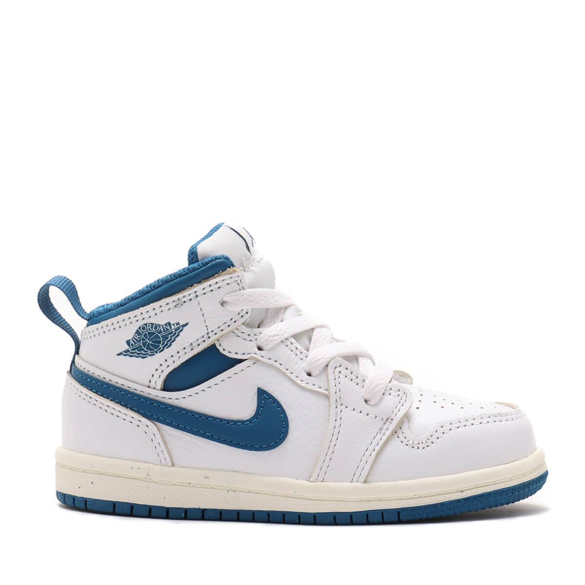 JORDAN BRAND JORDAN 1 MID SE (TD) WHITE/INDUSTRIAL BLUE-SAILの画像