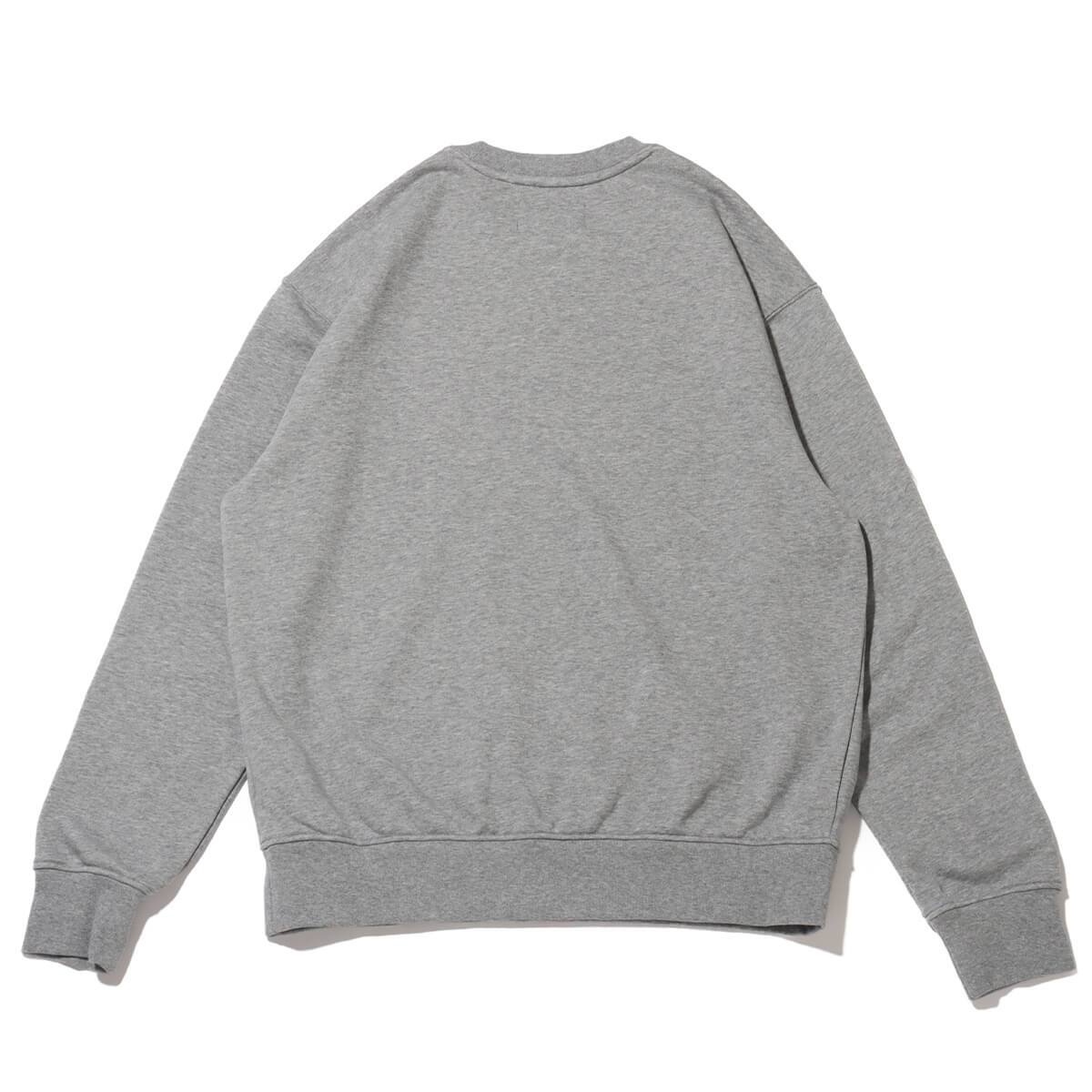 JORDAN BRAND AS M J ESS FLC CREW LB CARBON HEATHER/WHITE JORDAN BRAND AS M J ESS FLC CREW LB CARBON HEATHER/WHITE