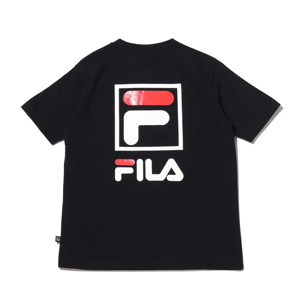 FILA BOX LOGO S/S T SHIRTS BLACK 21SS-I