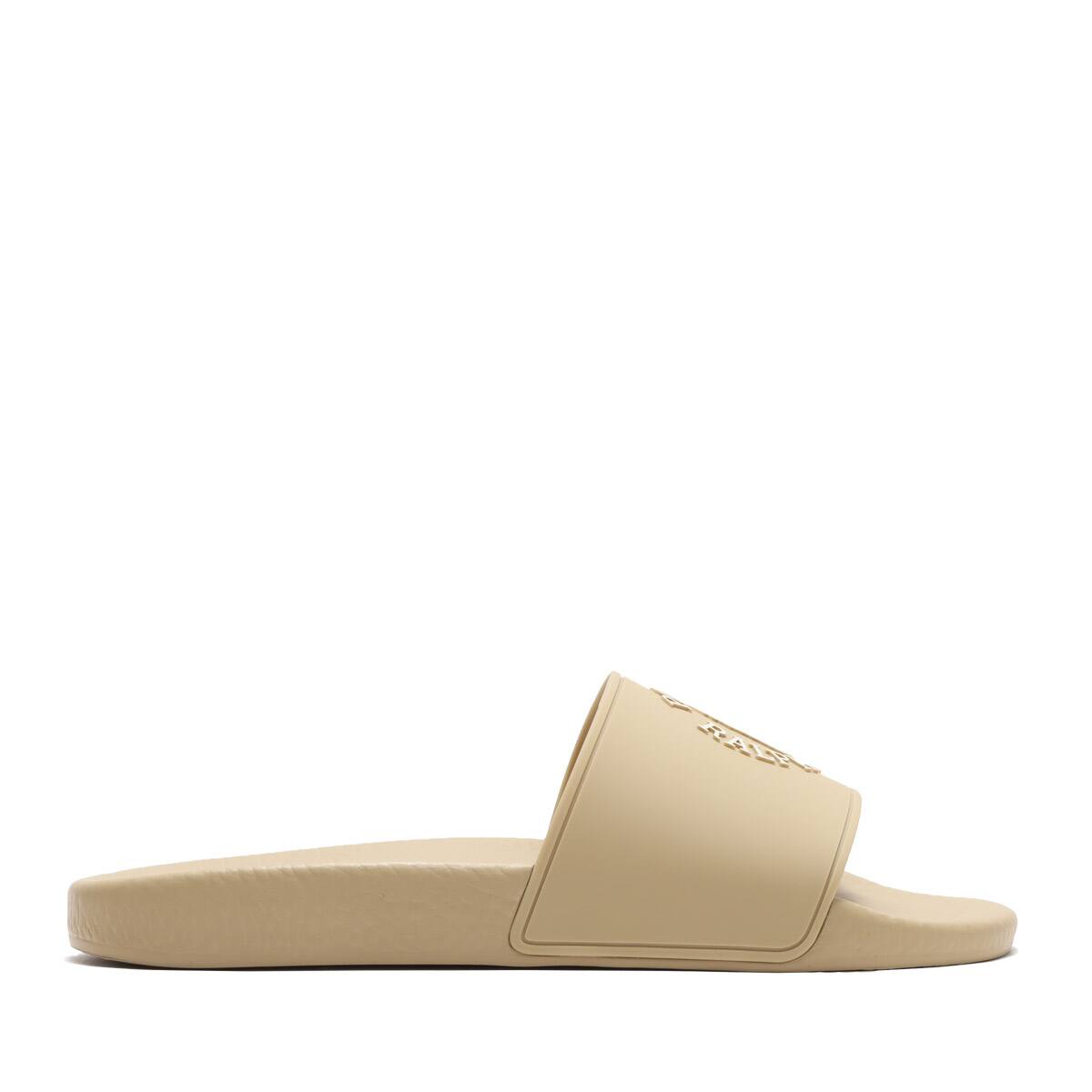 POLO RALPH LAUREN P. SLIDE/CB-SANDALS SAND DUNE/WHITE CR LOGO 23SS-Iの画像