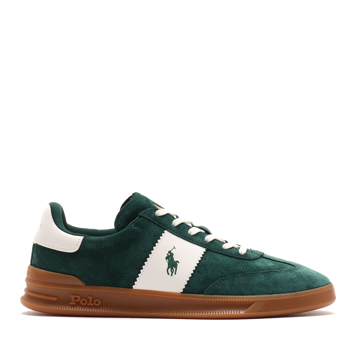 POLO RALPH LAUREN HRT AERA SUEDE FOREST/OFF WHITE の画像