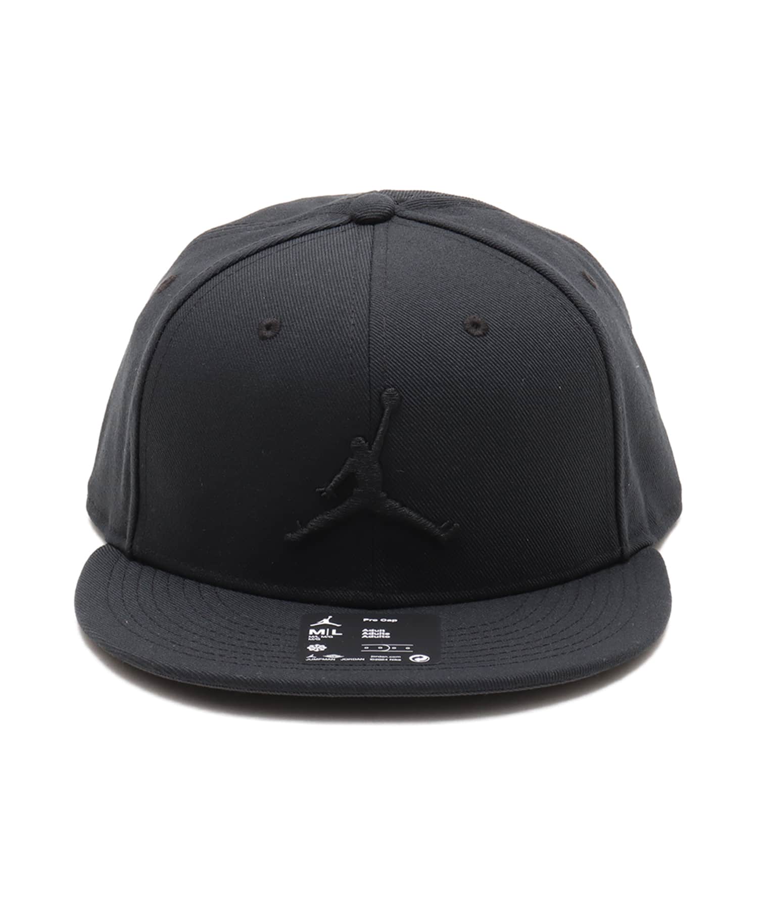 JORDAN BRAND U J PRO CAP S FB JUMPMAN BLACK/ANTHRACITE/BLACK